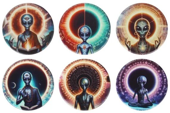 Grinder "Alien" bedruckt 4-tlg VE6
