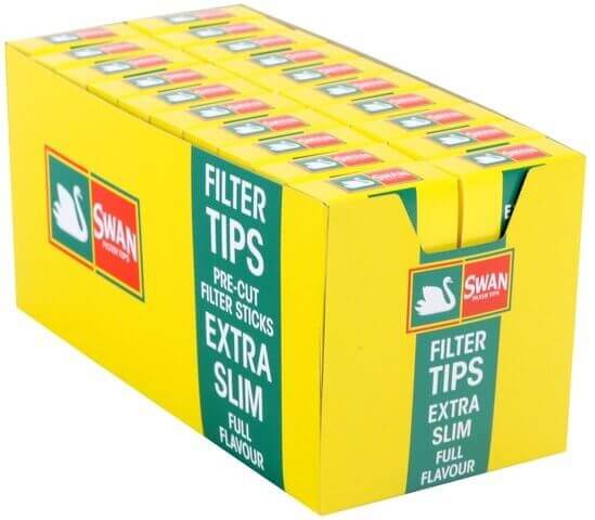 Swan Extra Slim Flip Top Filter 5,3mm VE20