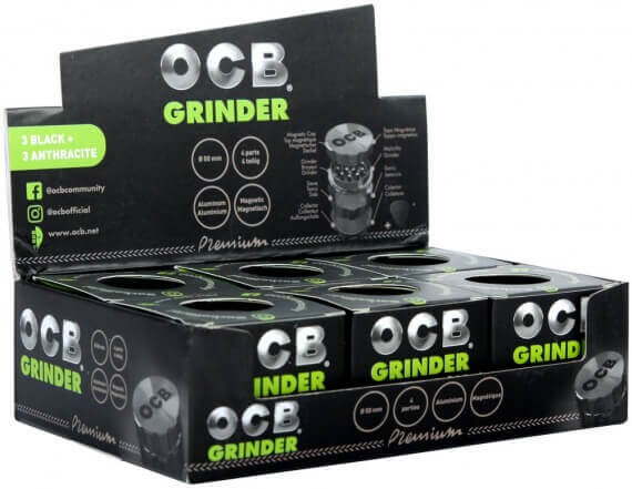 OCB Grinder Schwarz / Gun VE6