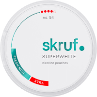 Skruf Superwhite no.54 Fresh Mint Xtra Strong ●●●● *SWE VE10 Skruf Superwhite no.54 Fresh Mint Xtra Strong ●●●● *SWE VE10