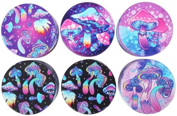 Grinder "Mushroom" bedruckt 4-tlg VE6